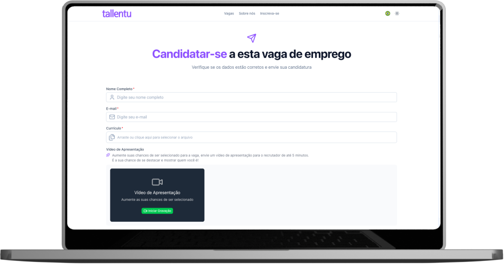 Candidaturas simplificadas